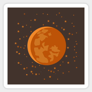 MOON AND STARS Sticker